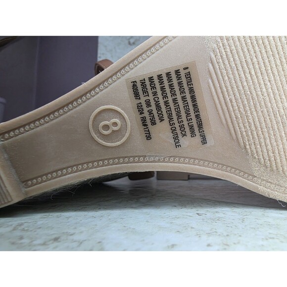 Espradrill Wedges Women Sz 8 Memory Foam Comfort Sandals Ankle Strap Casual Shoe - Picture 9 of 9